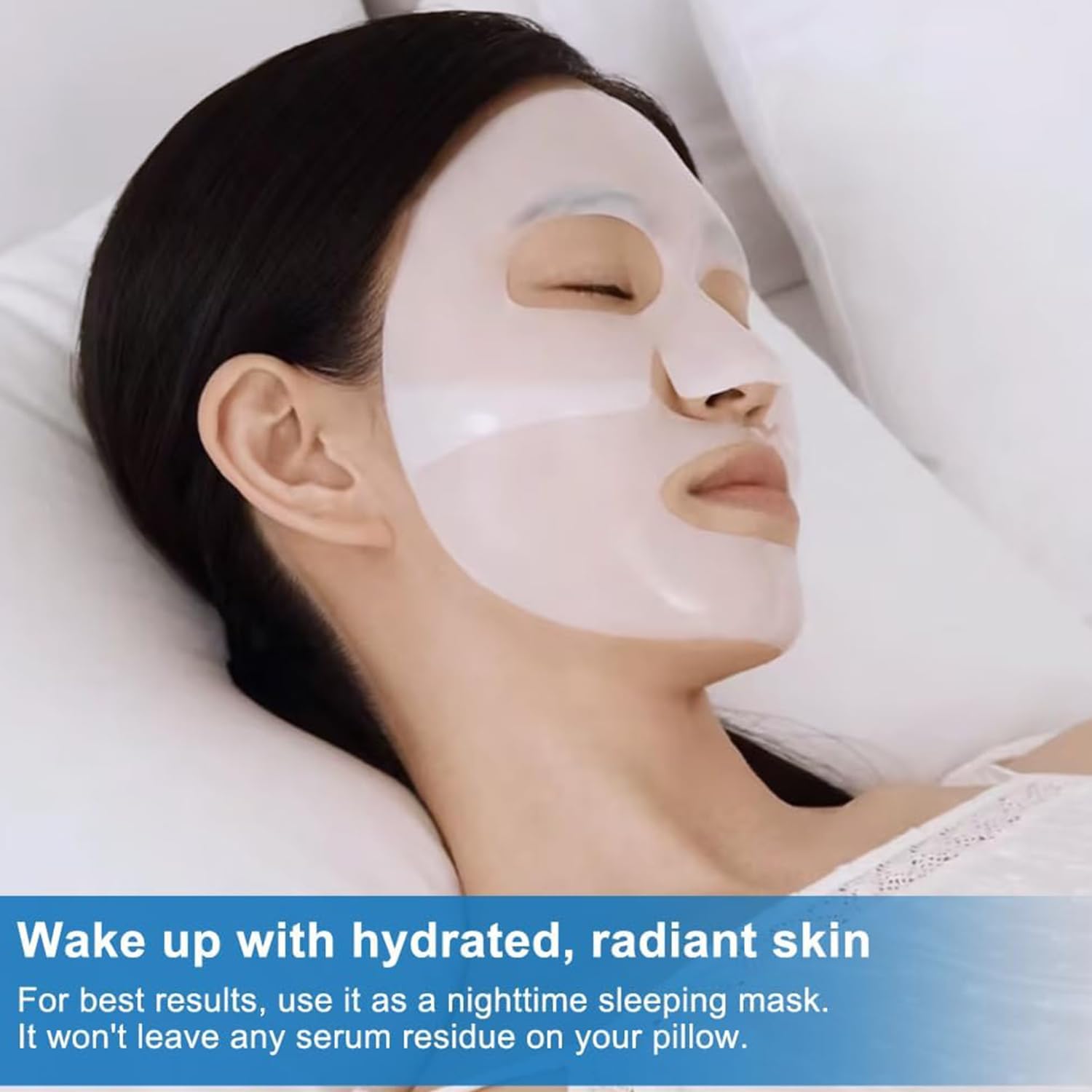 Vityne Maske, Vityne Bio-Kollagen-Maske, Vityne Deep Collagen Anti-Falten Lifting Maske, Vityne Gesichtsmaske, Bio-Collagen-Maske mit Tiefenwirkung, Overnight Gesichtsmaske (10pcs)