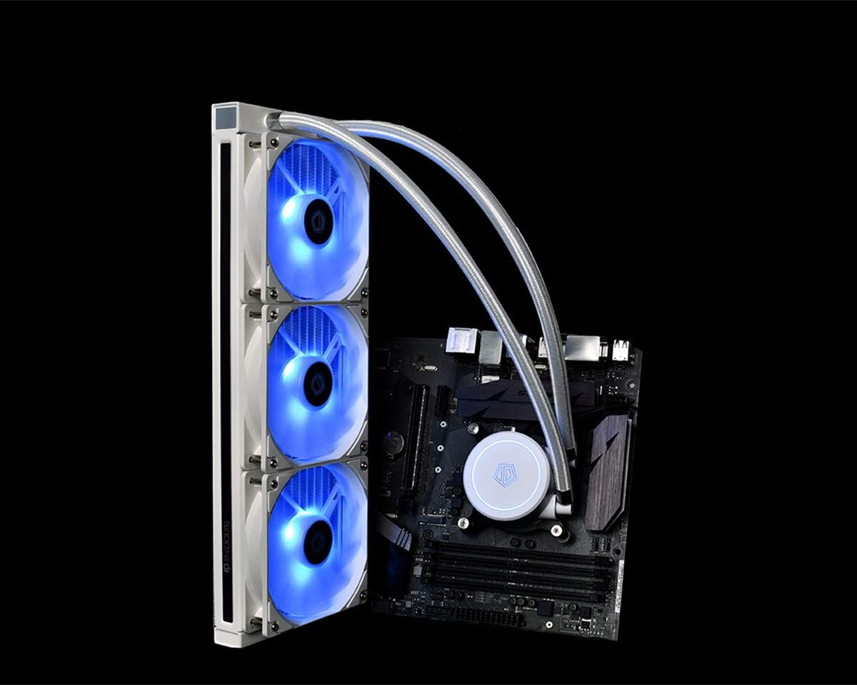 Buy Id Cooling Auraflow X 360 Snow Cpu Water Cooler Rgb Aio Cooler 360mm Cpu Liquid Cooler 3x 1mm Rgb Fan Intel 115x 10 66 Amd Am4 Online In Vietnam B081t1yh2x
