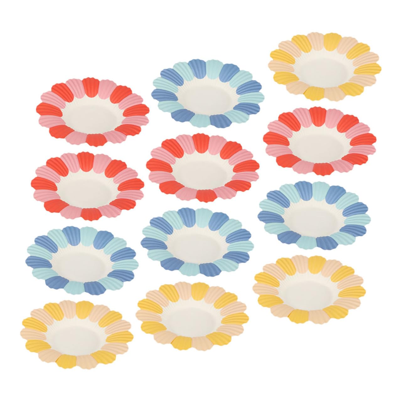 Assiettes en papier jetables CHILDWEET : lot de 150 pièces fleuries pour repas de fête