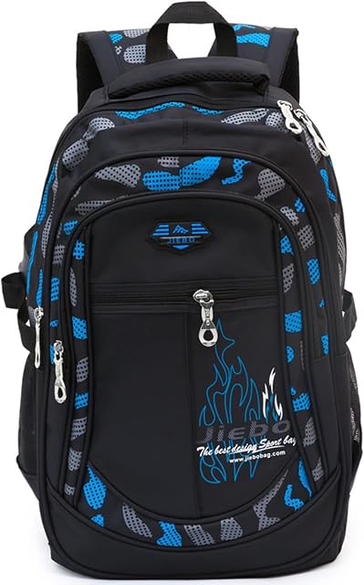 Boys Backpack Student Kids Bookbags Durable School Bags Big Heavy Duty Travel Waterproof