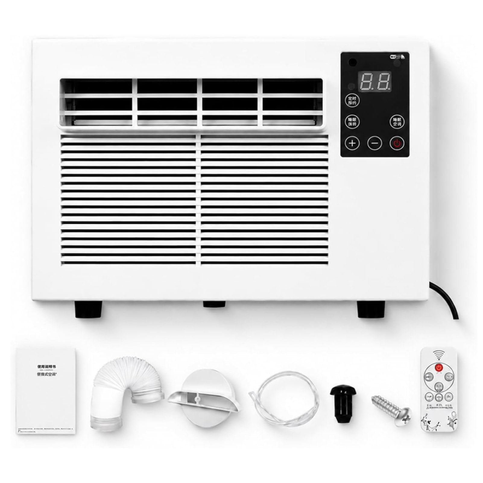 Oiyekntd Small Personal Air Cooler, Portable Move Air Conditioner with Remote, Fast Cooling Air Conditioners Dehumidifier, for Bedroom, Kitchen, Rental House, Dormitory