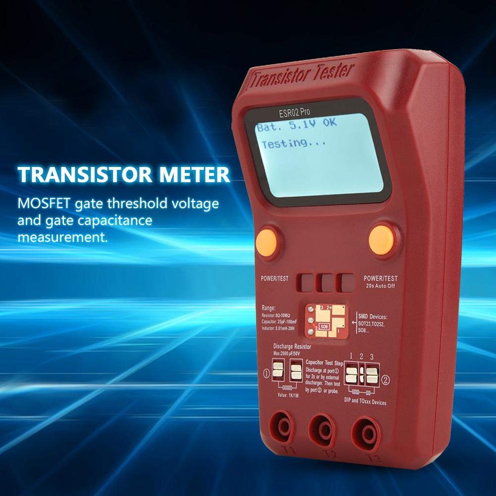 Comprobar Npn Aideepen Probador De Transistores LCR, Medidor ESR