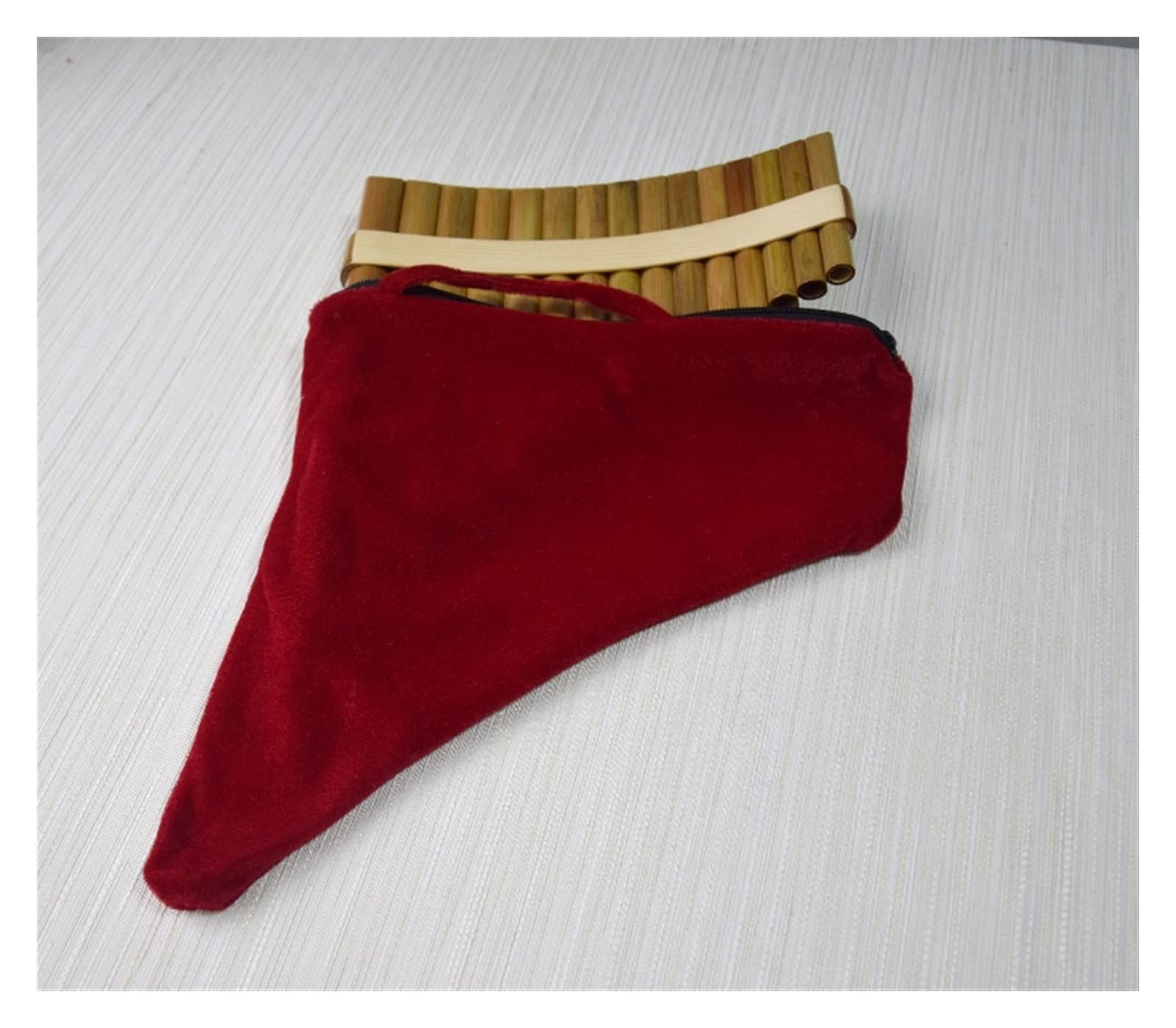 TSTS Panflöte Instrument Pan Flute 15 Tube G Tune C Tune Anfänger Einstieg Chinesische Panflöte Mit Tasche (Color : 15 Tube C for Left)