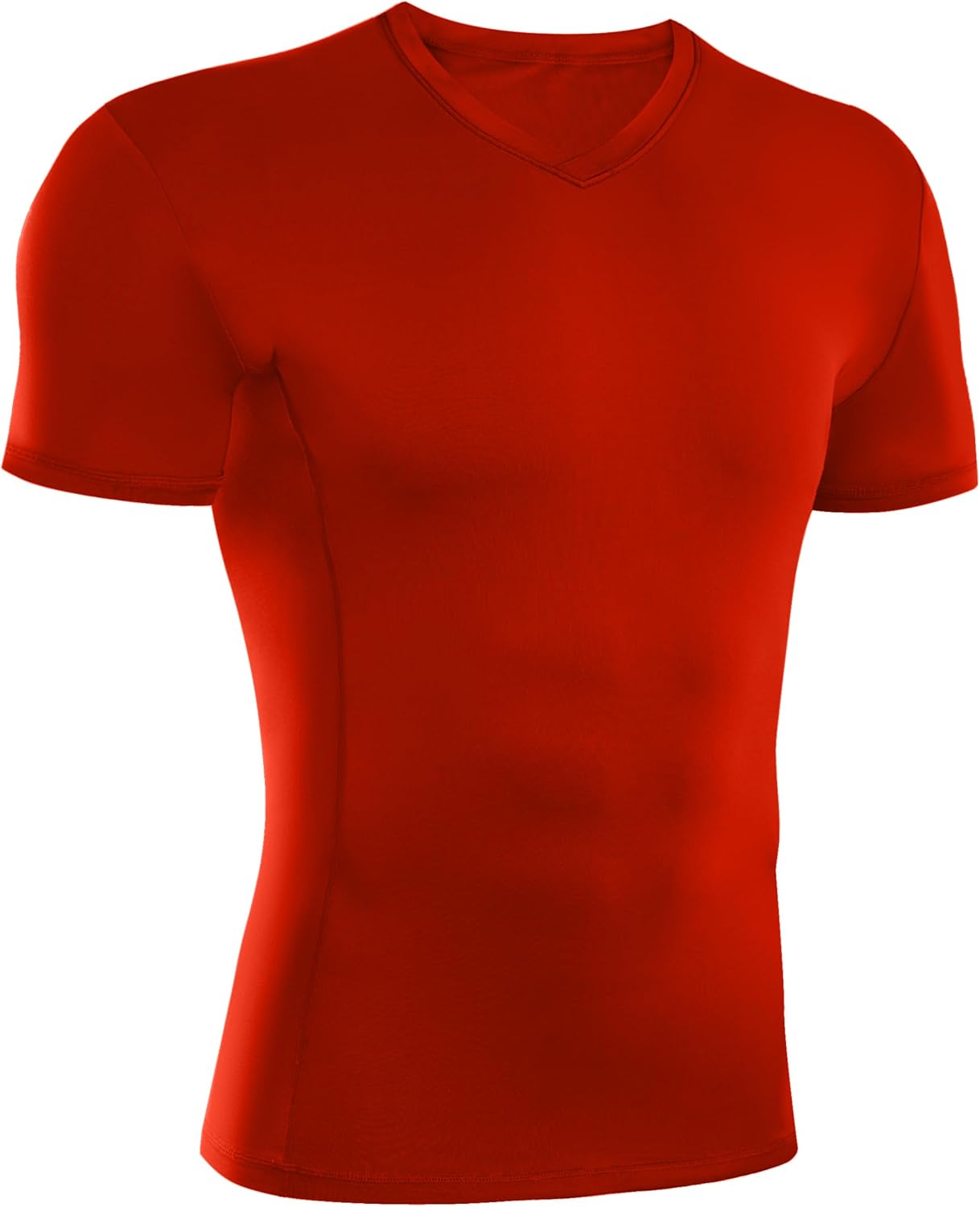 Compression Shirts for Men V Neck Short Sleeve, Quick Dry Athletic Tops Undershirt for Workout Running