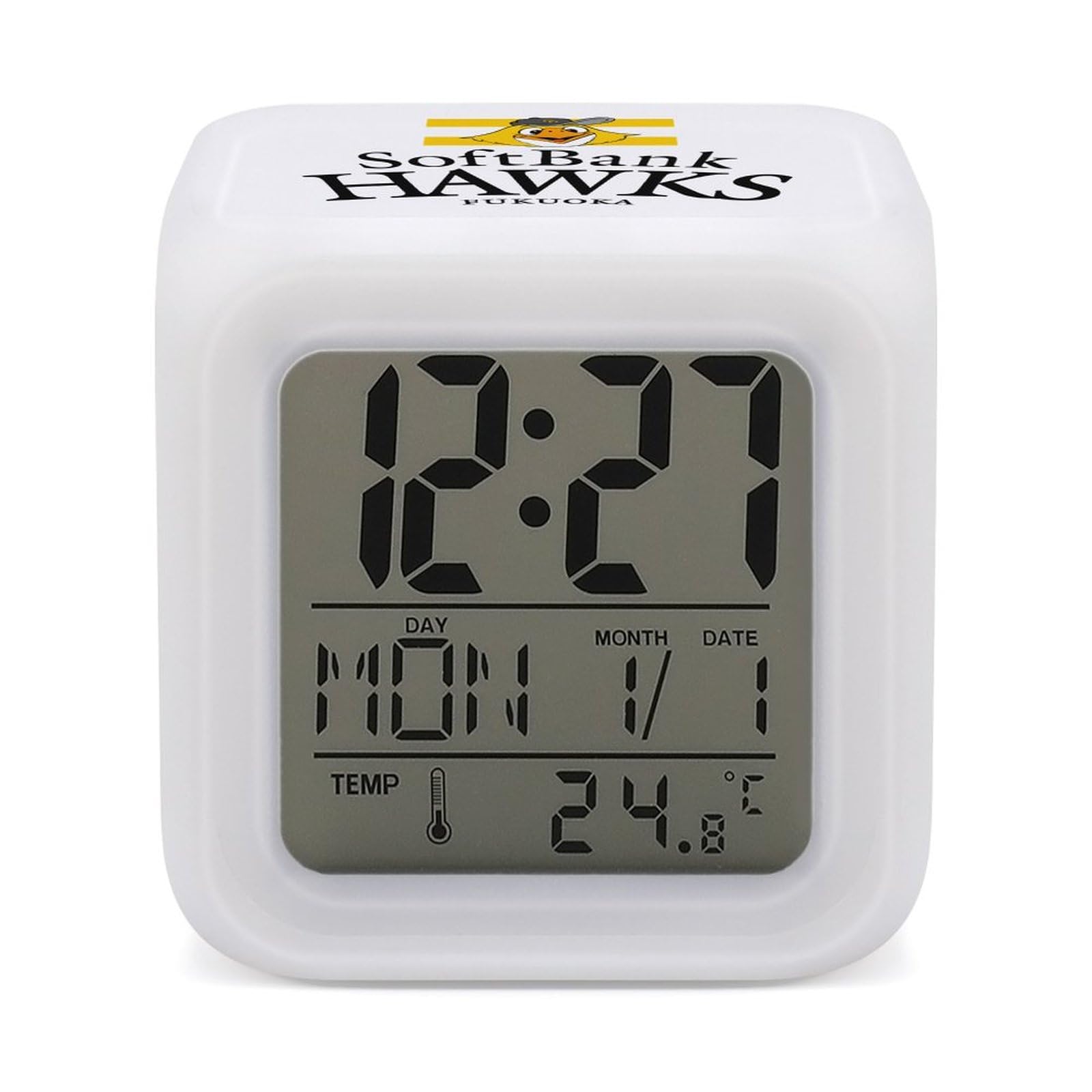 Amazon.co.jp: 目覚まし時計 福岡ソフトバンクホークス 置き時計