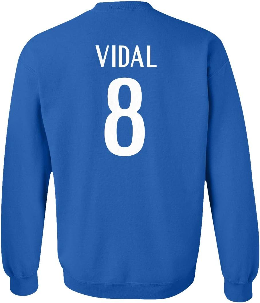 National Soccer 2021 Chile #8 Arturo Vidal South American Cup Crewneck Sweater