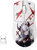 Mouse Gamer Redragon King Pro Eisa 1K Branco Personagem Anime PAW3395 26000 DPI M916AK-PRO
