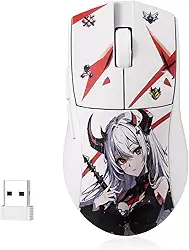 Mouse Gamer Redragon King Pro Eisa 1K Branco Personagem Anime PAW3395 26000 DPI M916AK-PRO
