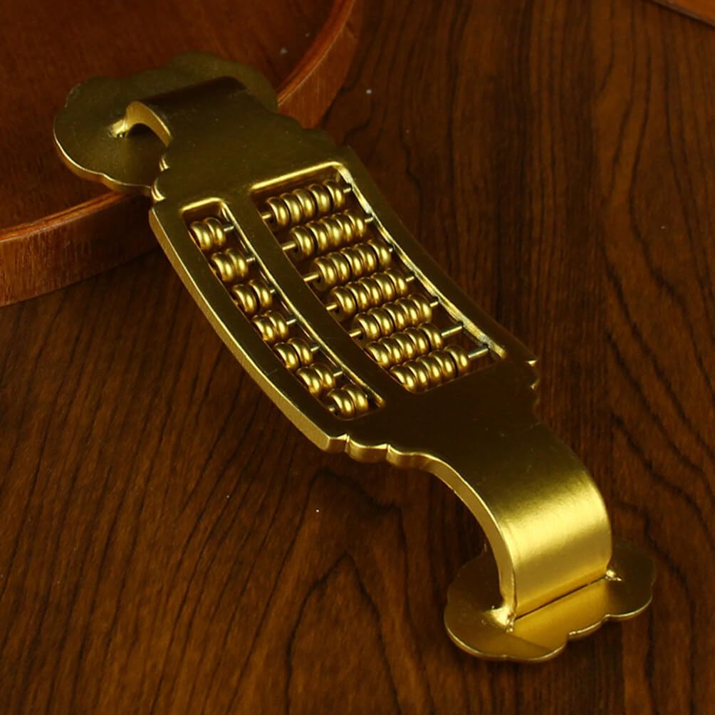 HOLIDYOYO Antieke Messing Abacus Beeldje Decoratief Retro Abacus Ornament Unieke Tafelversiering Voor Woonkamer Kantoor Restaurant Ruimtebesparend Veelzijdig Decoratief Item