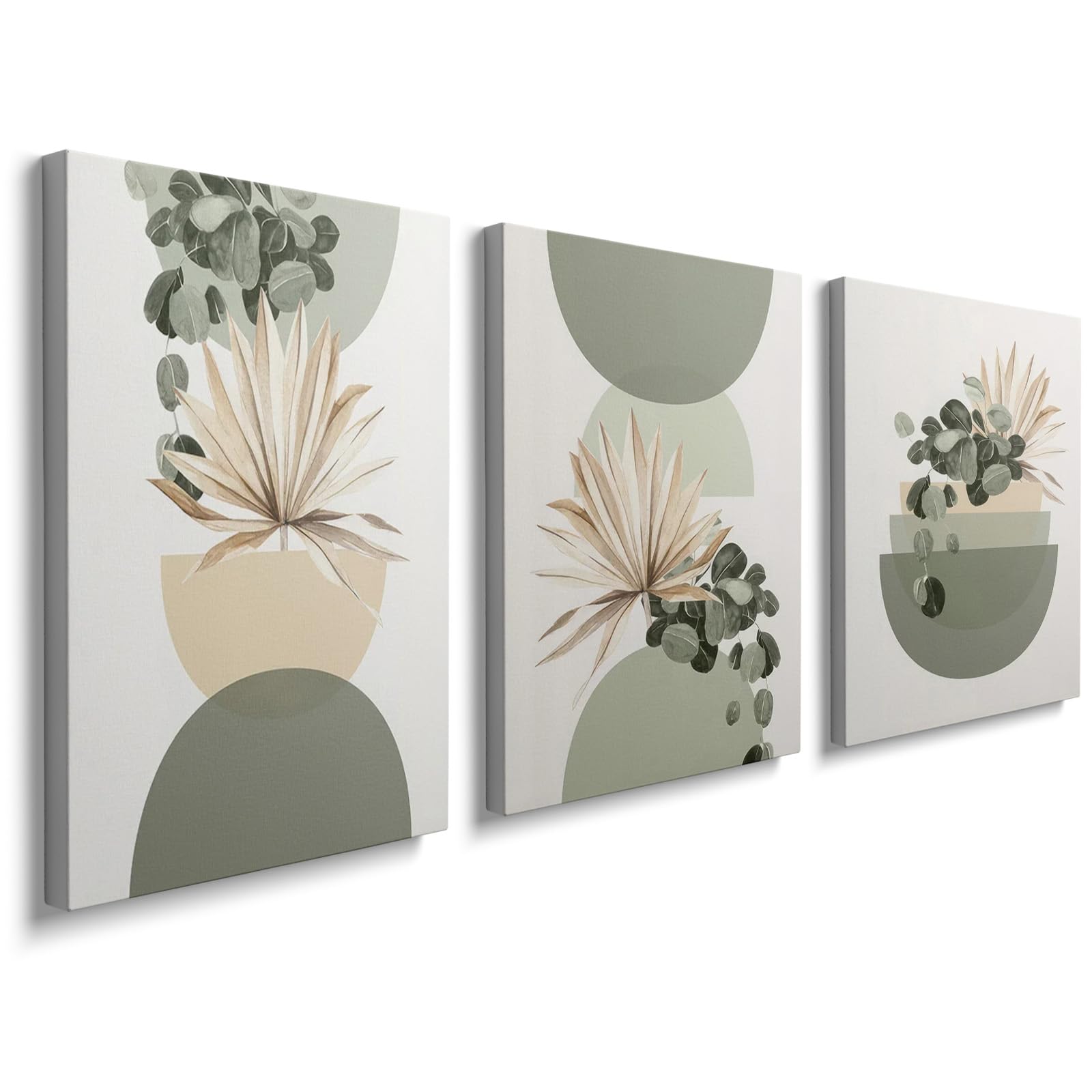 prinfantasy Wall Decorations for Bedrooms 3 Pcs Walls Art Prints Poster Framed Floral Drawing Posters Colorful Decor for Gallery Room Aesthetic Living Room Bathroom 12x16inch 0905