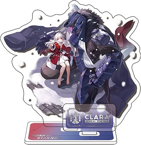 Honkai Star Rail Acrílico Stand Figura Stand Honkai Star Rail Merch Decoración de mesa para fanáticos del juego Honkai 6IN15CM (Clara)