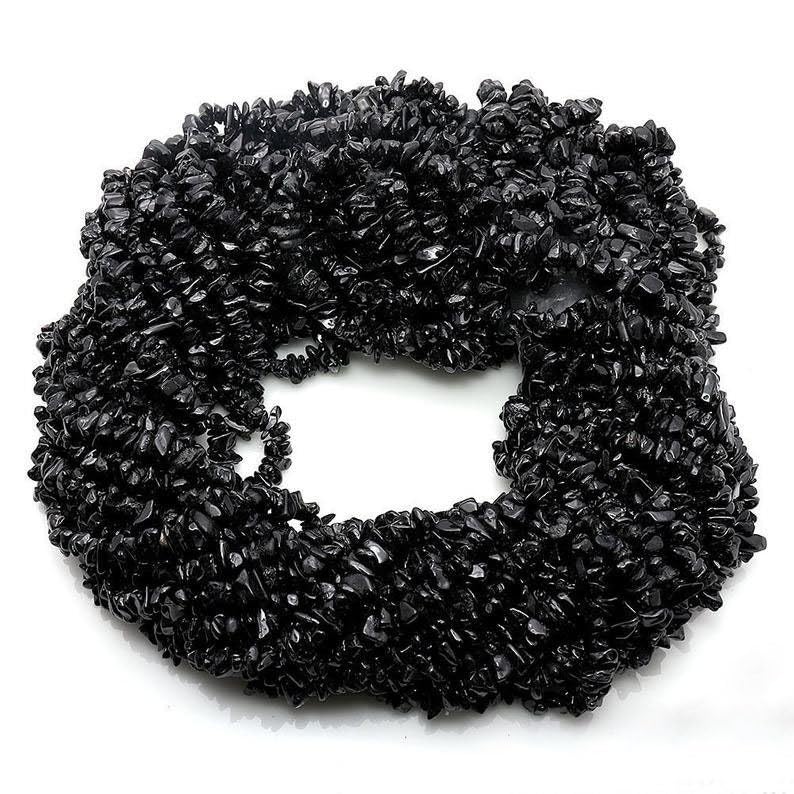 Tourmaline noire naturelle perles à facettes de qualité supérieure pour bijoux artisanaux