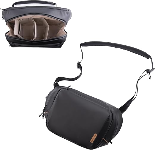 PGYTECH OneGo Solo V2 Camera Sling Bag, 10L Crossbody Camera Bag for Urban Travel Photographers, Mirrorless Camera Bag for Sony/Canon/Nikon/DJI Mavic/Air/Mini/Tripod/Laptop