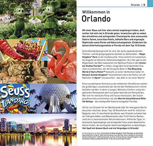 Top 10 Reiseführer Orlando: mit Extra-Karte und kulinarischem Sprachführer zum Herausnehmen