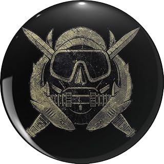 Combat Diver USA Military Navy Special Forces Scuba Diving Badge Pin Lapel Pin Brooch Steel Pins Badge 0.75"