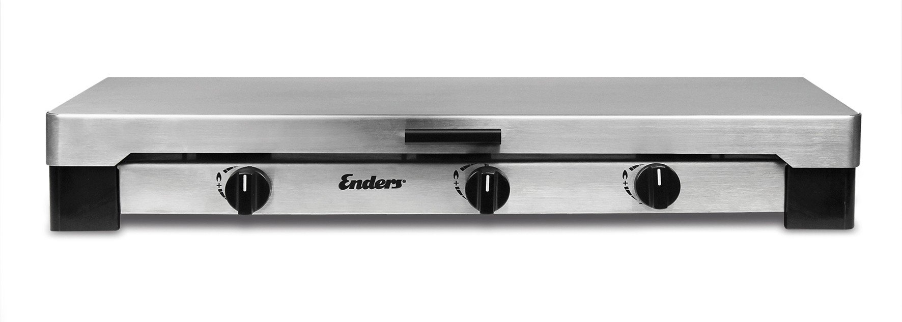 Enders® Campingkocher BRISBANE 3 Z, Gaskocher, 3-flammig, aus Edelstahl, Edelstahlbrenner 3x2,3kW, integrierte Zündsicherung, mit Schlauch, Betrieb mit Gasflasche oder Schraubkartusche möglich, #1861