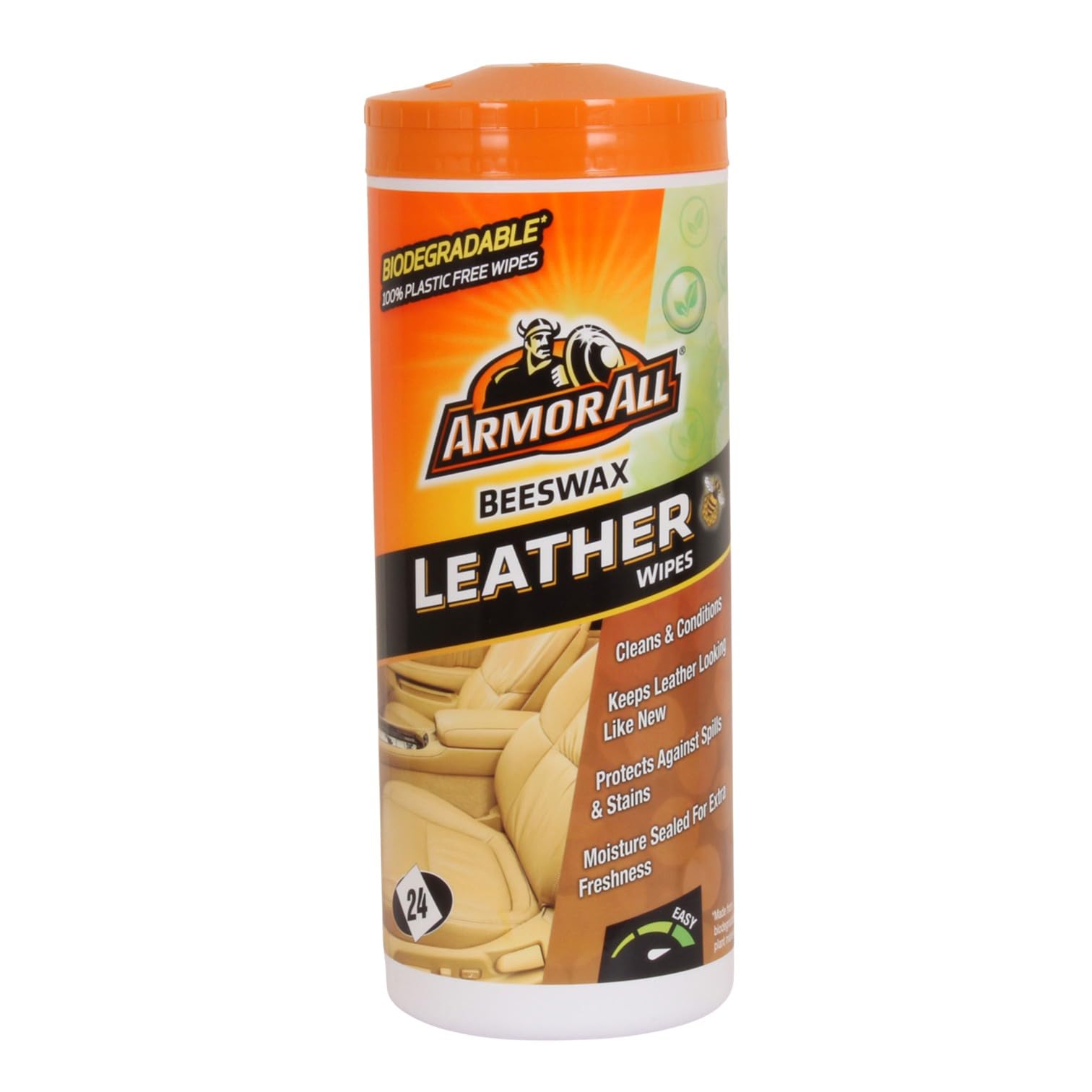 Biodegradable and Plastic-Free Beeswax Leather Cleans and Conditions Wipes