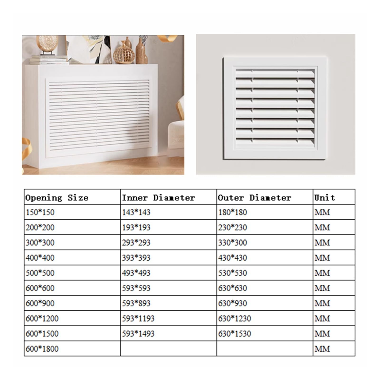 Rejilla de Retorno de Aire de Aluminio Negro - 400x400 mm. Cubierta de ventilación Decorativa para baño, Cocina, Armario y ático - Repuesto de Placa de Rejilla de ventilación metálica.