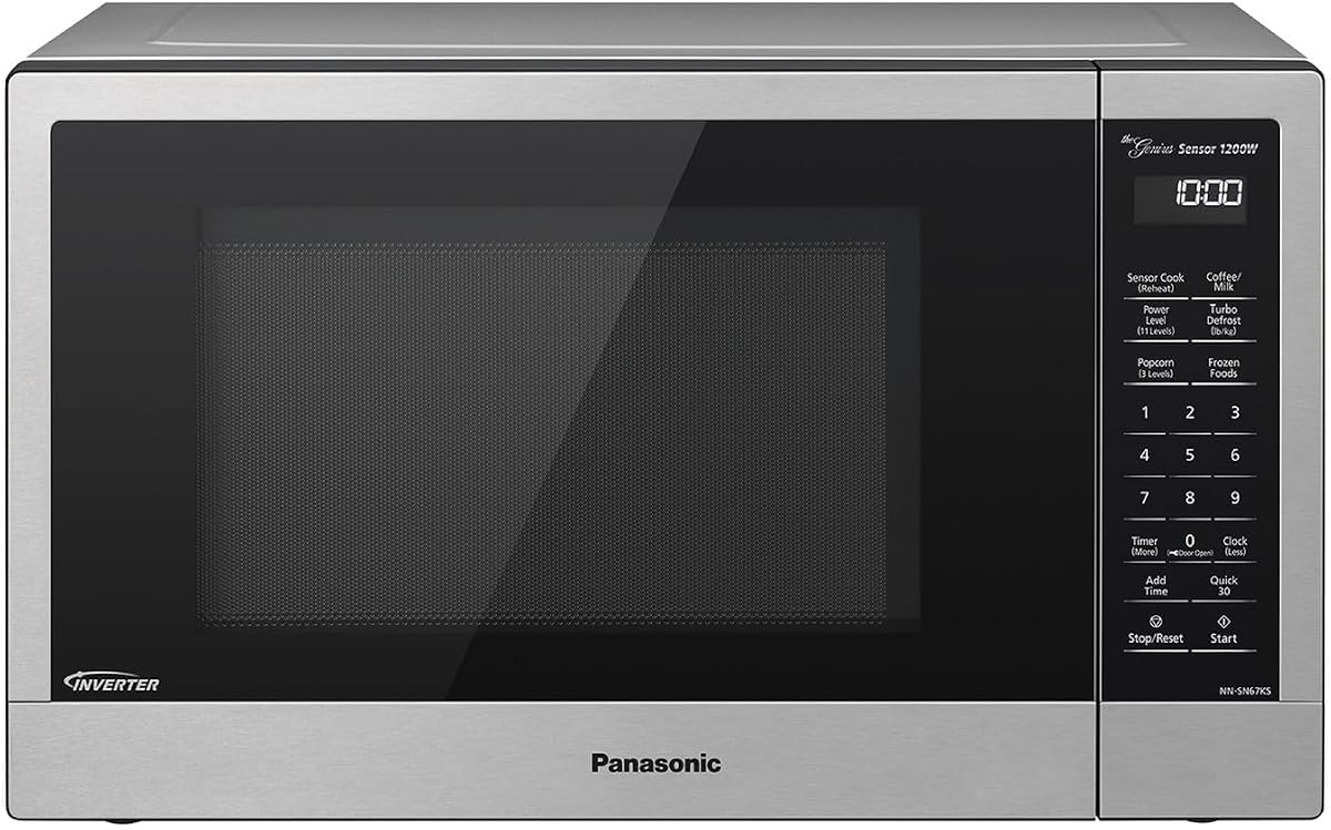 NN-SN67KS Horno microondas, 1.2 pies cúbicos, acero inoxidable/plata