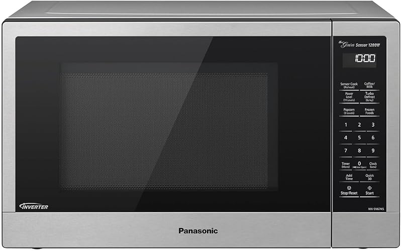 NN-SN67KS Horno microondas, 1.2 pies cúbicos, acero inoxidable/plata