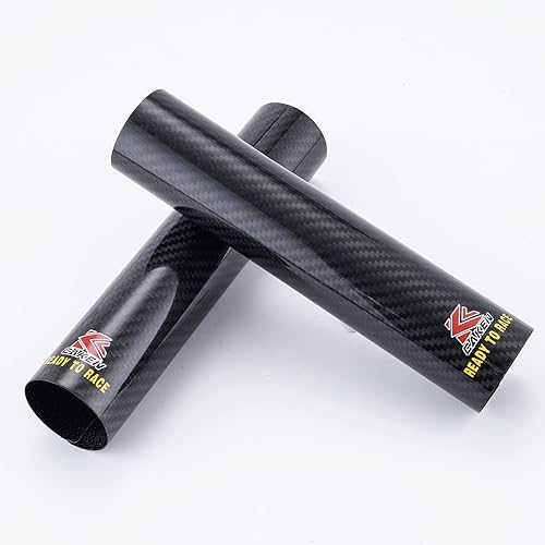 Vista 6 de PRO CAKEN Cubierta protectora de horquilla delantera de fibra de carbono para motocicleta, protector de amortiguador, polainas de protección