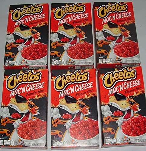 Cheetos MacÃƒÂ¢Ã¢â€šÂ¬Ã¢â€žÂ¢n Cheese Flamin' Hot flavor (5.6 Oz box,6 Pack)
