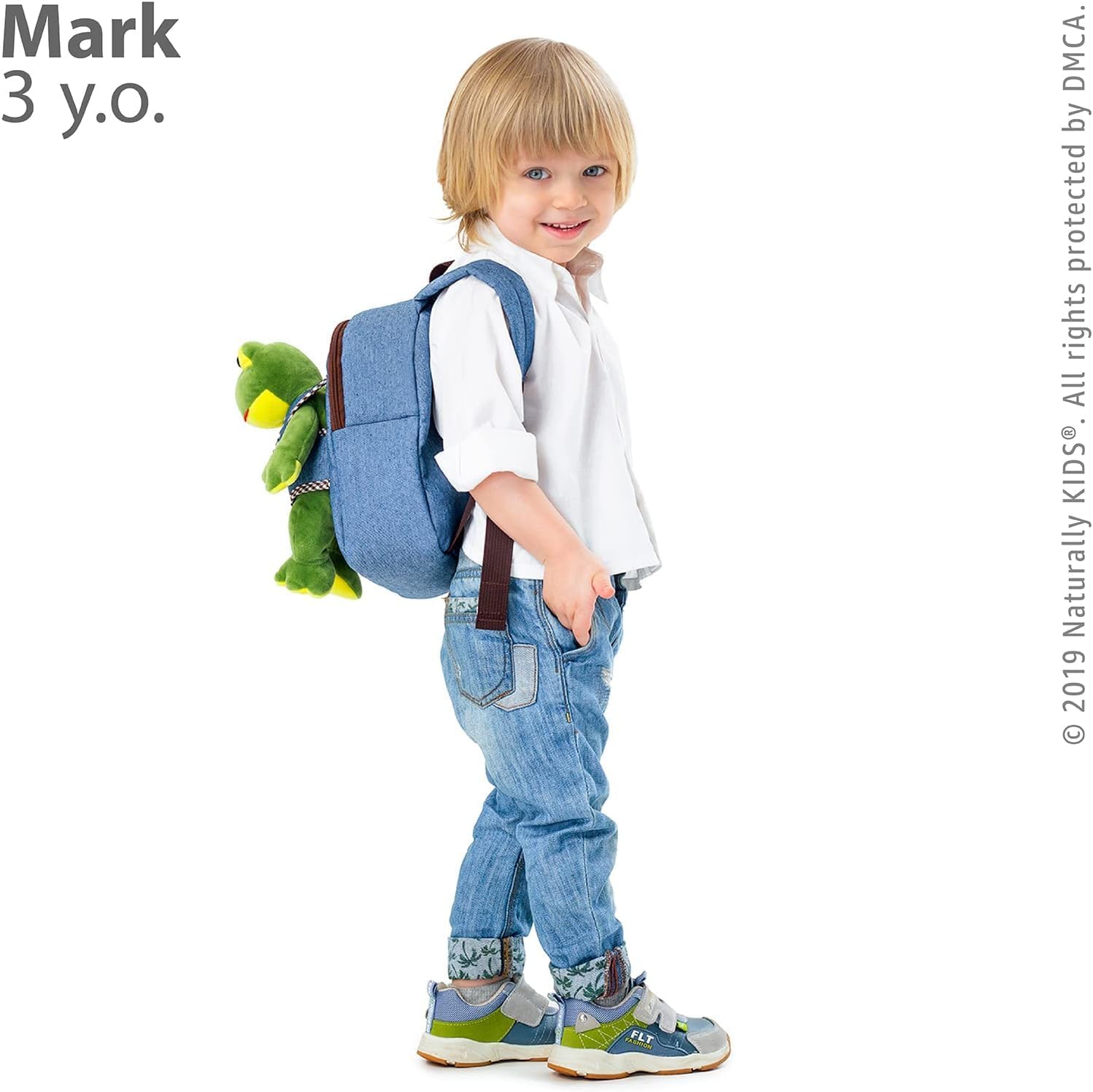 Frog Backpack, Frog Toys for Kids 3-5, Toddler Stuffed Animal Gifts for 2 3 4 5 Year Old Girl Boy - Image 5