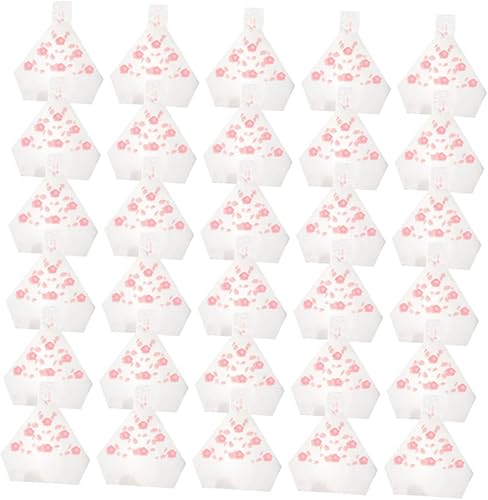 Miniatura 1 de 100 Uds. Triángulo Bola de Arroz Embalaje Molde de Bola de Arroz Envolturas de Bolas de Arroz Bolsas Onigiri Bolsas Fácil de Rasgar Decorar