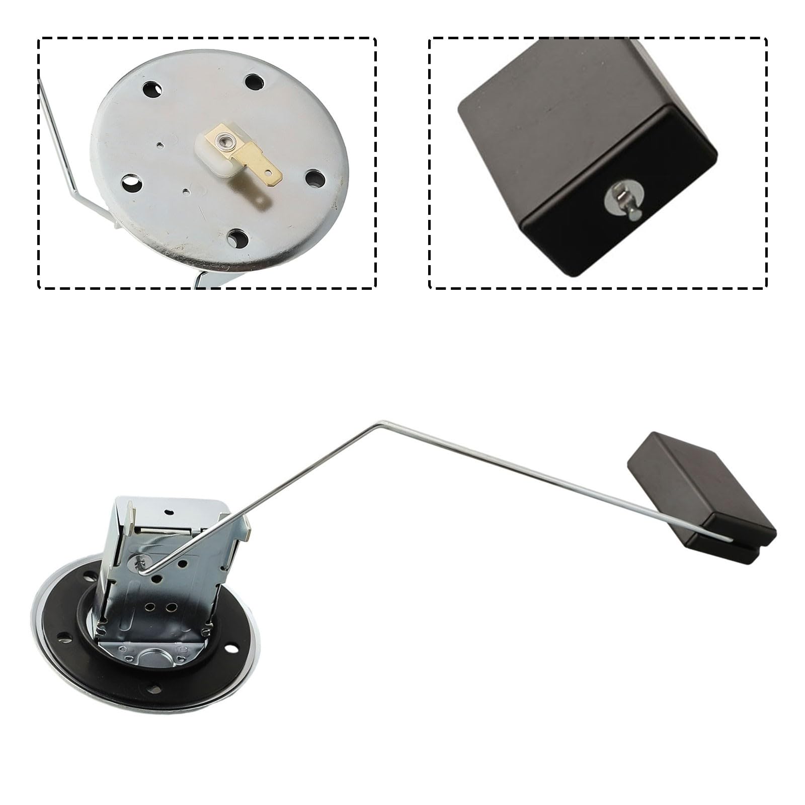 Lecreatekit Jauge de carburant pour Suzuki Samurai 1985-1995, pièce de rechange 34810-80700, capteur en plastique argenté avec installation facile Plug and Play