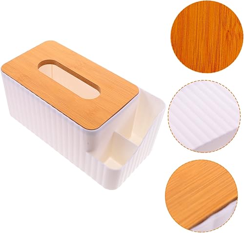 Miniatura 3 de Organizador elegante de la bandeja del tejido del sostenedor de la caja de papel para el suministro