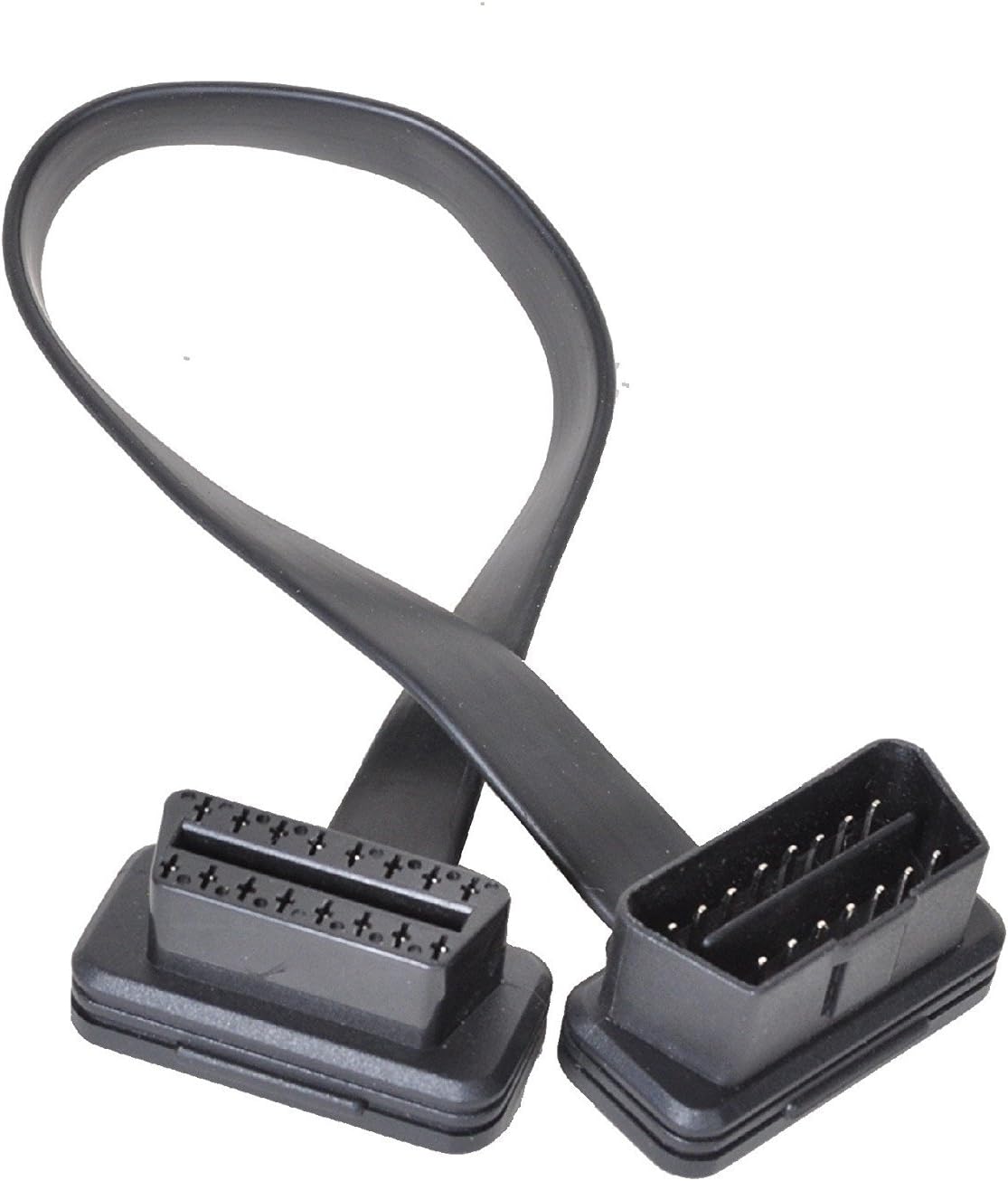 SilverCloud SYNC Covert Vehicle OBD2 Extension Cable, 16 Pin, Male to Female Adapter, Thin, 15cm (~6in)