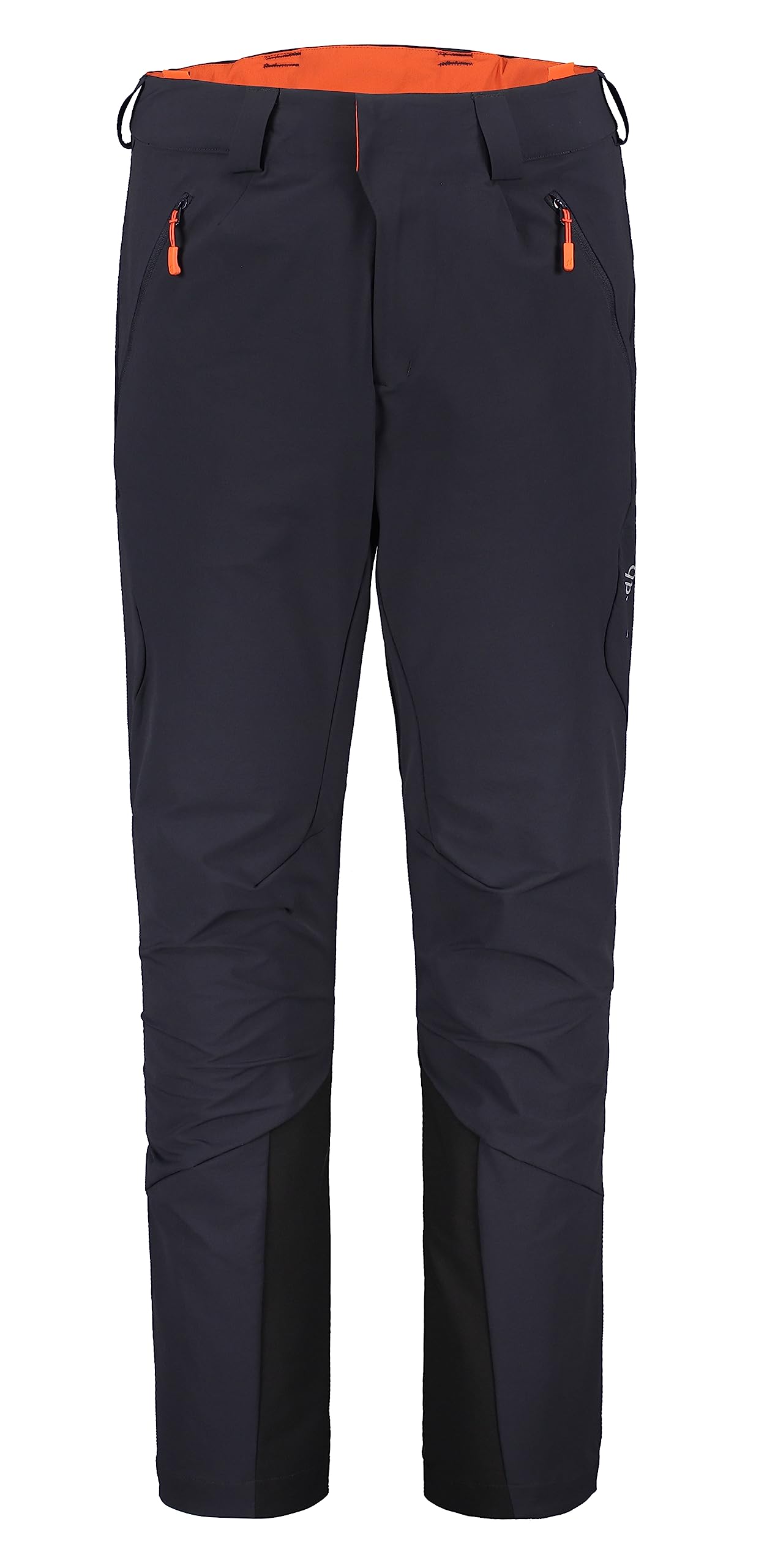 Rab Men's Ebony Ascendor As Pants - Mid-Weight Wind-Resistant Softshell Trousers For Hiking, Trekking, & Climbing - 38/32" Inseam