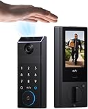 eufy FamiLock S3 Max Smart Lock with Palm Vein Recognition - Keyless Entry Door Lock for Front Door, 3-in-1 Wi-Fi Keypad Deadbolt+ 2K HDR Camera+ Doorbell, ANSI/BHMA Grade 1, Rear Lock Video Screen Palm Vein + Video + Rear Screen