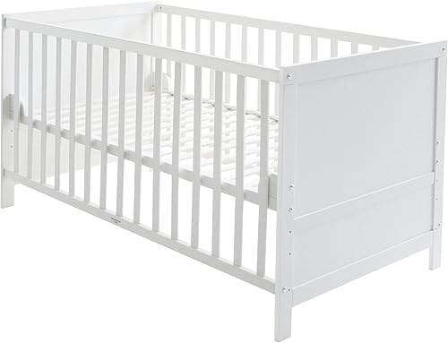 Lit bébé évolutif roba 70x140 bois blanc
