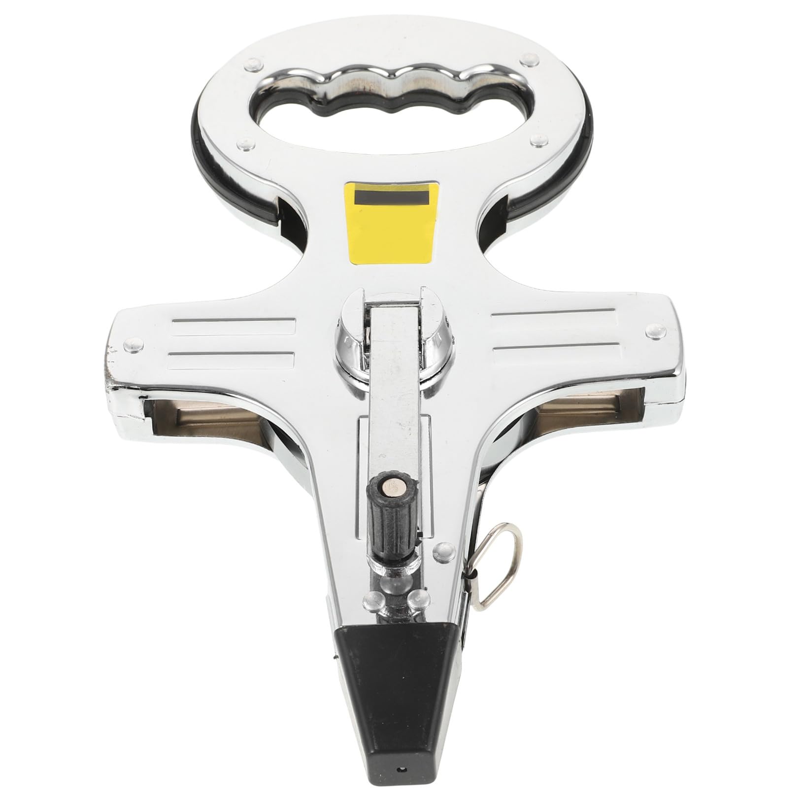 Hemobllo Ruban à Mesurer en Acier, Mètre Ruban à Insertion au Sol, Échelle Précise, Plage de Mesure 0-100m, Usage Professionnel sur Chantier