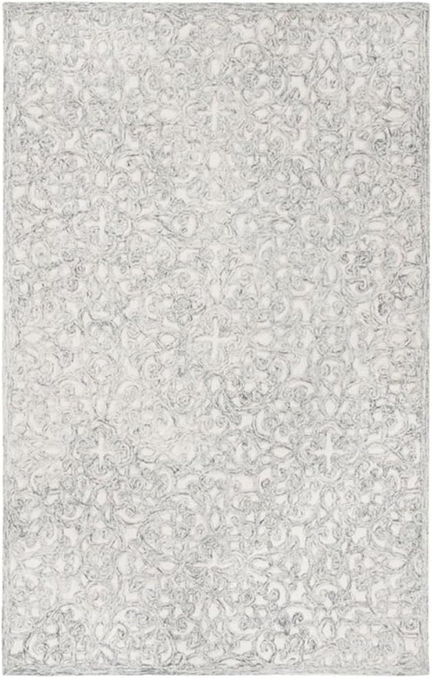 Ivory Hand-Tufted Wool 8' x 10' Area Rug