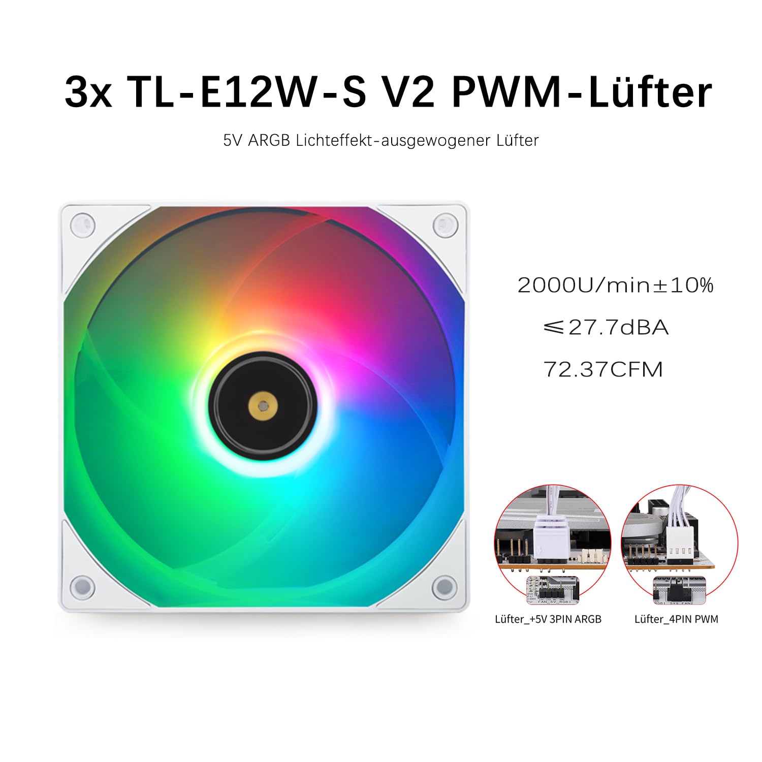 TR-Thermalright Frozen Notte 360 White ARGB V2 Płyn-chłodnica CPU z efektem nieskończonego zwierciadła, chłodzenie AIO 360mm, 3 wentylator PWM 2000RM, dla AMD AM4/AM5, Intel LGA1851/1700/115x/1200