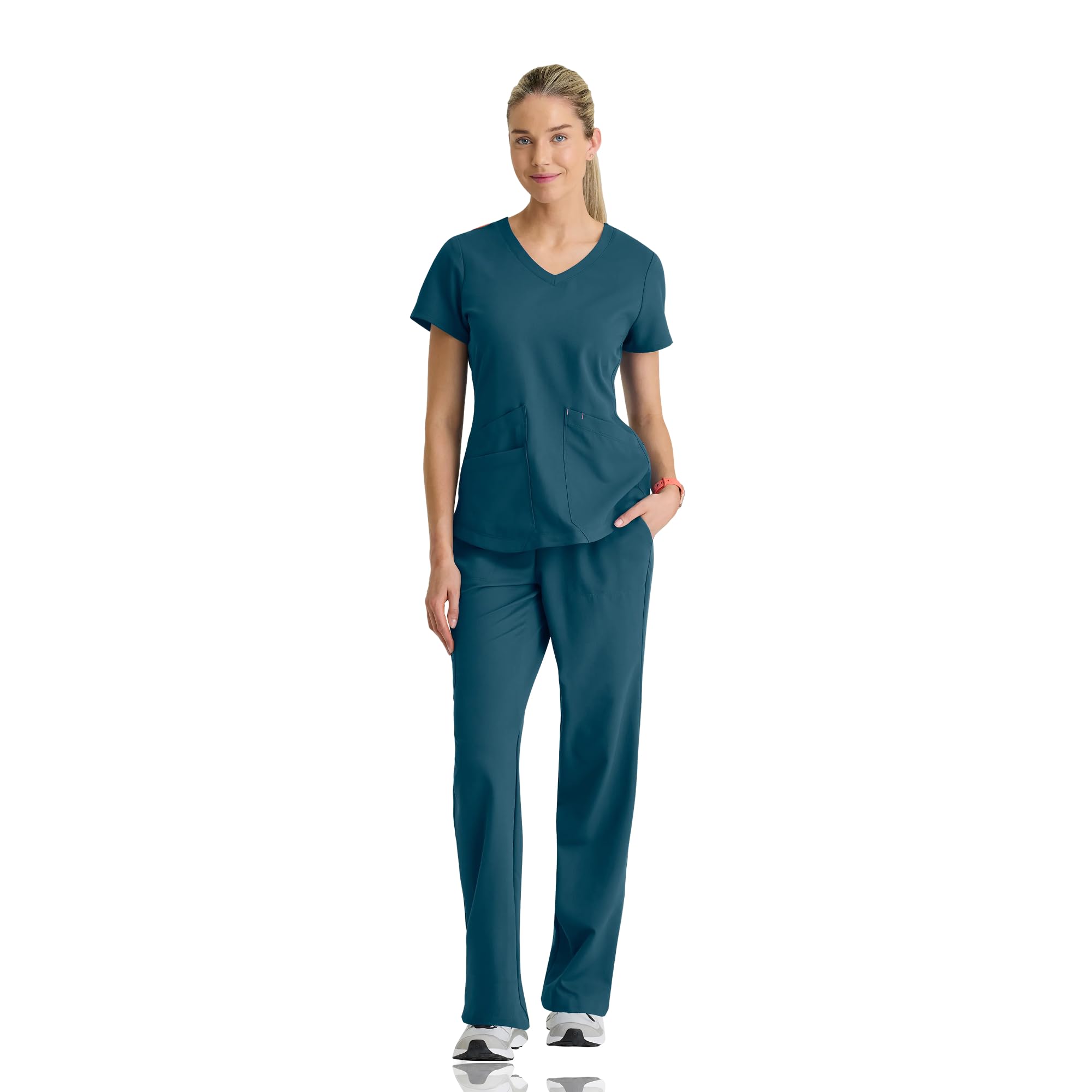 BARCO STRONG Zoe Classic Fit Scrub Top & Pant Set for Women – Up to 70°C Wash, Natural Stretch, Moisture Wicking, Anti-Static, Bahama, Medium