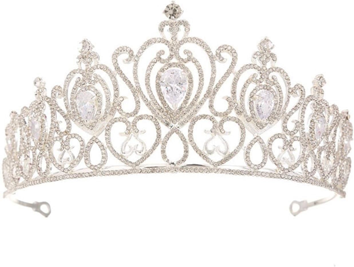 Handgemachte Mädchen Krone Haarschmuck Hochzeit Stirnbänder Herz Braut Kopfschmuck Verlobungsschmuck Herz Trendy Diadem