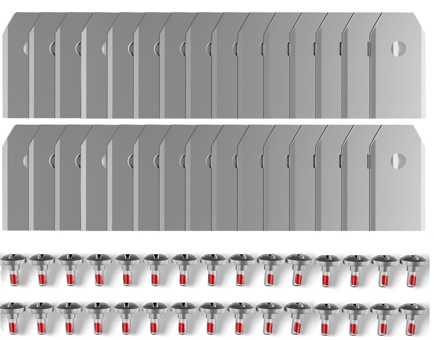 FourShowPack of 36 Replacement Blades Compatible for Segway Navimow i105N, i108N, i110N, H500N, H800N, H1500N, H3000N Robotic Lawn Mower Blades,Premium Stainless Steel