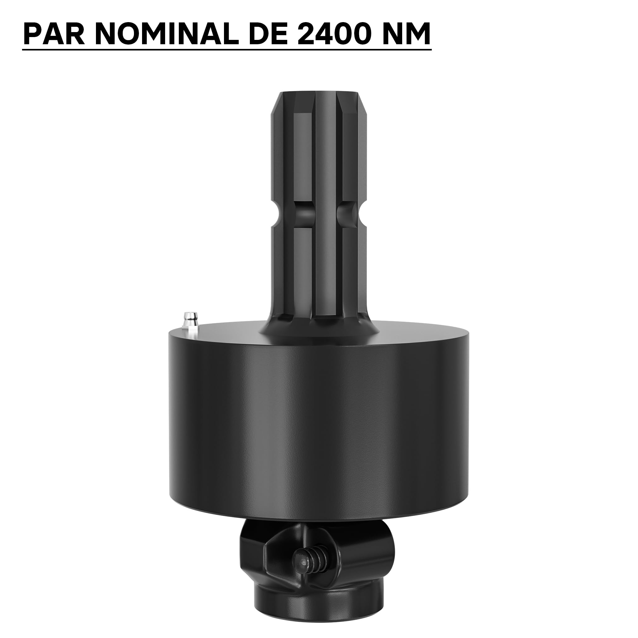 WilTec Acople Giratorio Toma de Fuerza 201mm 1 3/8" Macho Hembra, Eje multidentado 6 Dientes, máx. 2400Nm