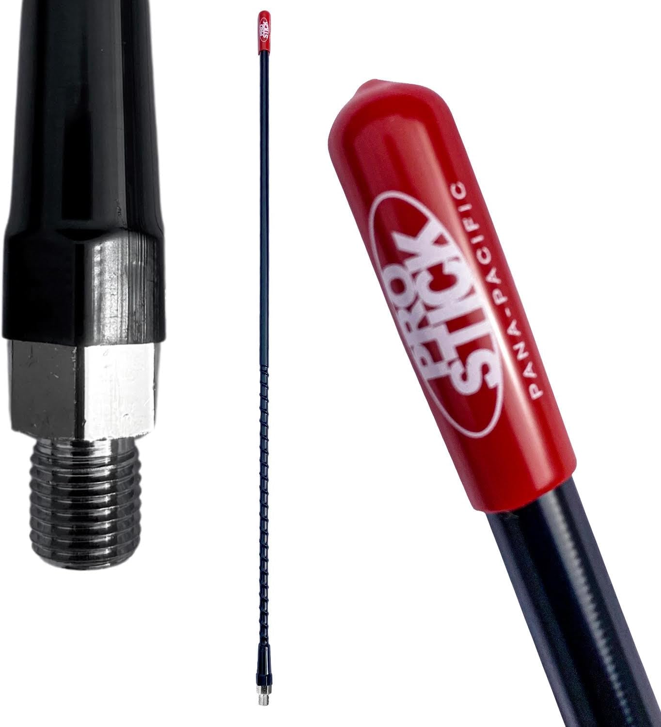 Prostick 3` Foot Fiberglass - Black CB Radio Antenna