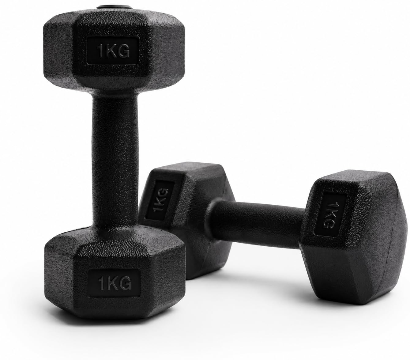 NORTHERN Plastic Hex Dumbbell Set Dumbbells Pair Anti Slip & Anti Roll Hexagonal Weight Lifting Exercise Strength Training Home Gym 2kg, 5kg, 6kg, 8kg, 10kg (1, Kilograms, 0, pounds)