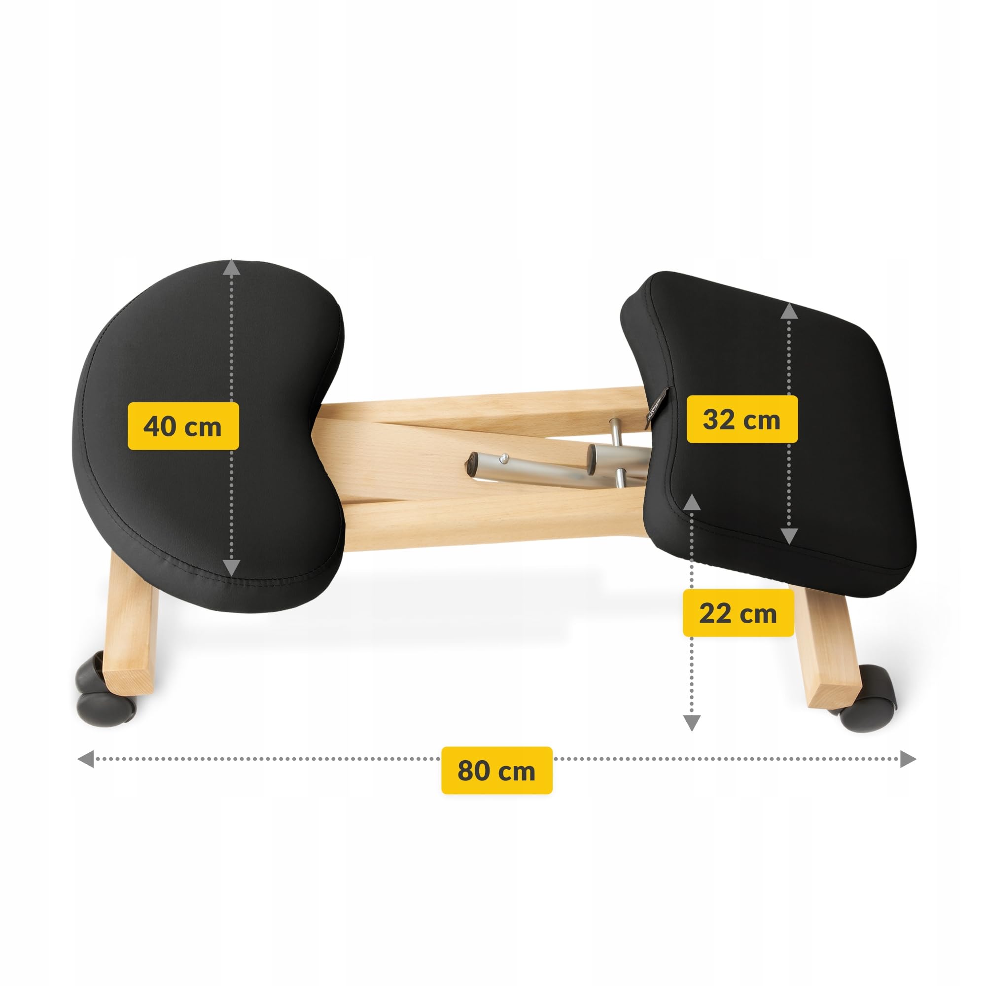 KLĘKOSIAD KLĘCZNIK KRZESŁO ERGONOMICZNE REGULOWANA WYSOKOŚĆ DO PRACY 4FIZJO