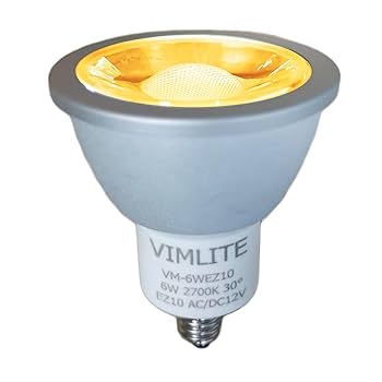 Amazon | VIMLITE LED EZ10口金 ハロゲン電球 AC/DC12V COB6W