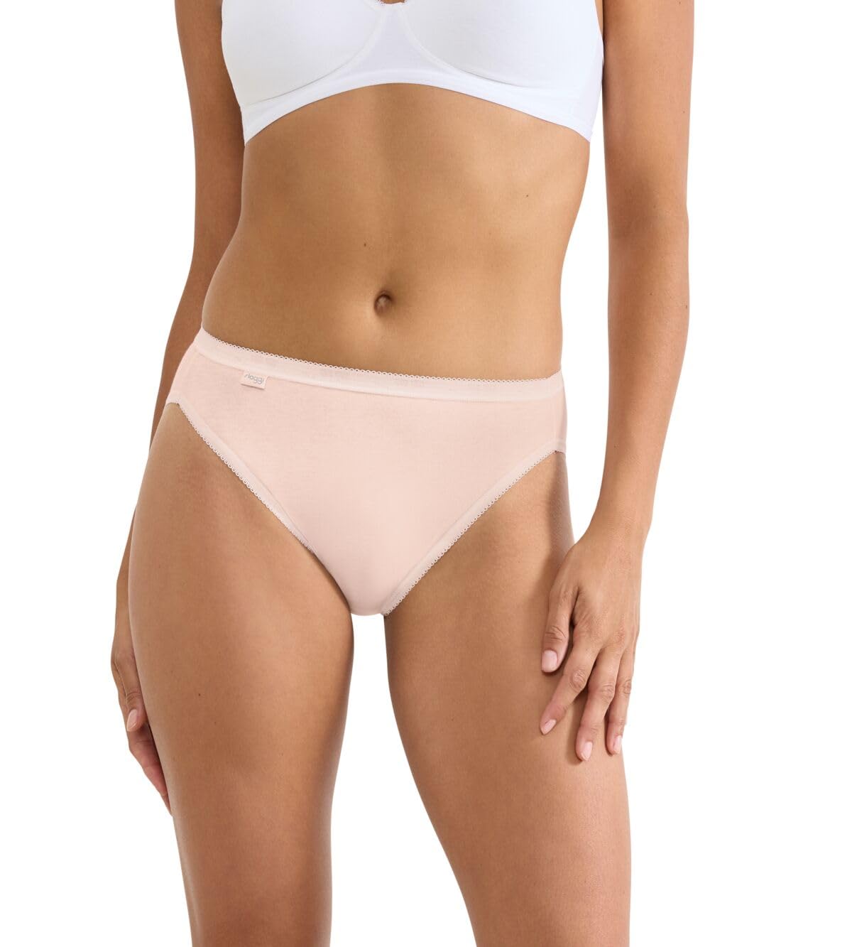 Sloggi Women's Basic+ Tai C3P Briefs, Red/Yellow, 38 (Pack of 3)