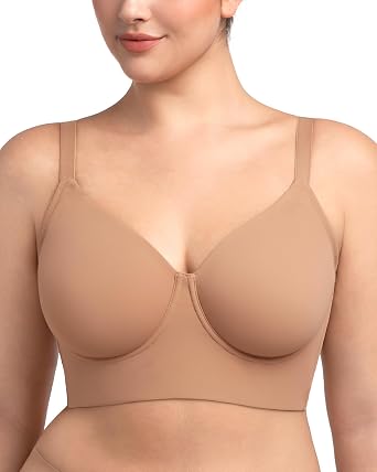 HSIA Bras for Women Minimizer Full Coverage Plus Size Underwire Longline