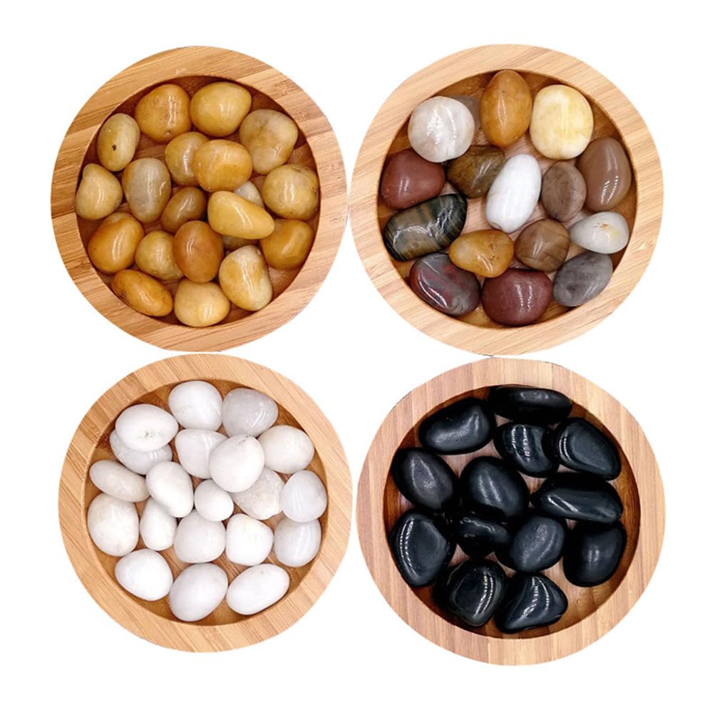 Pebble building decoration stone ground construction wall decoration stone landscape rain flower stone (Diameter 20-40MM/white/220lb)