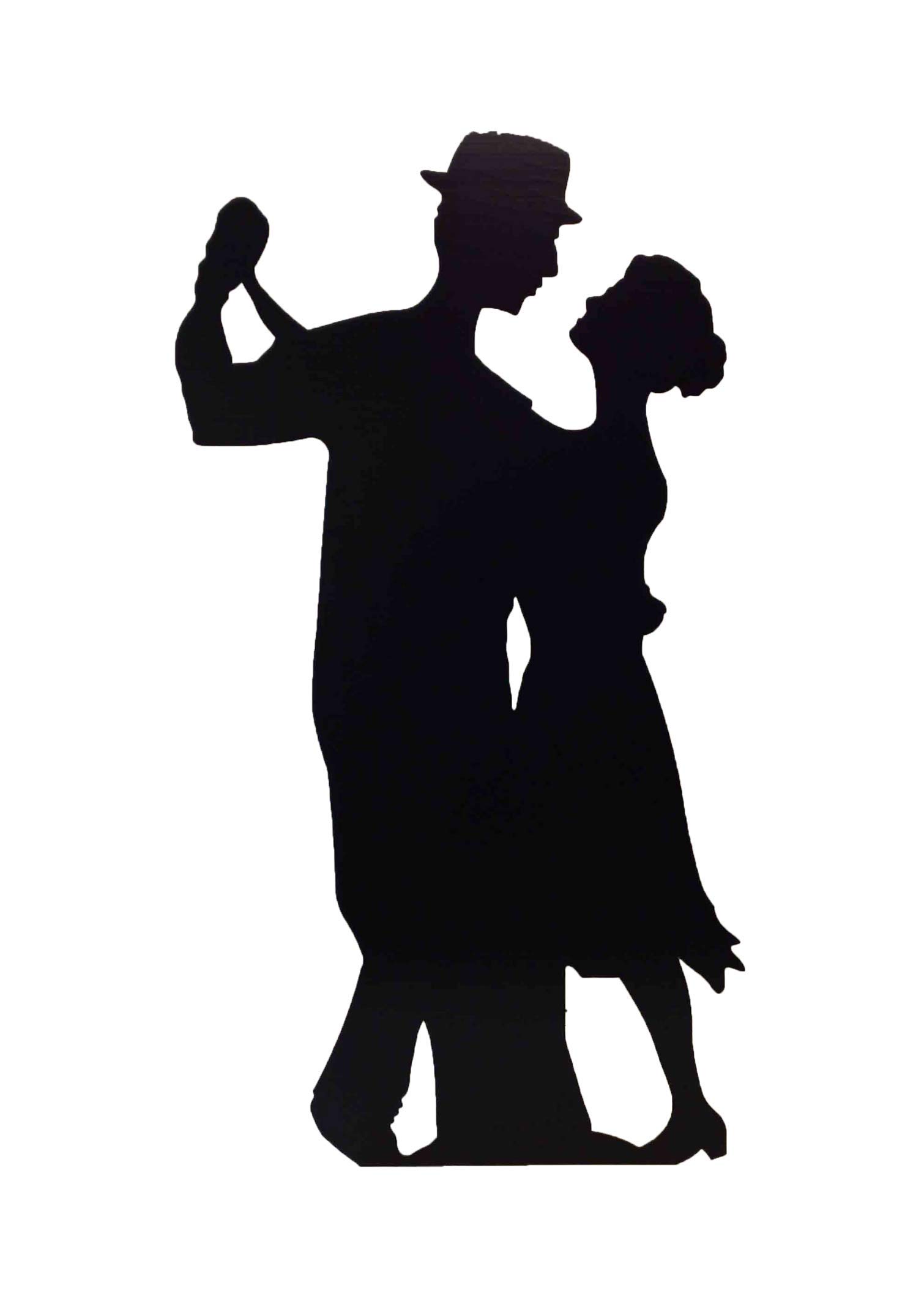 Star Cutouts Cut Out of Salsa Dancer Silhouette
