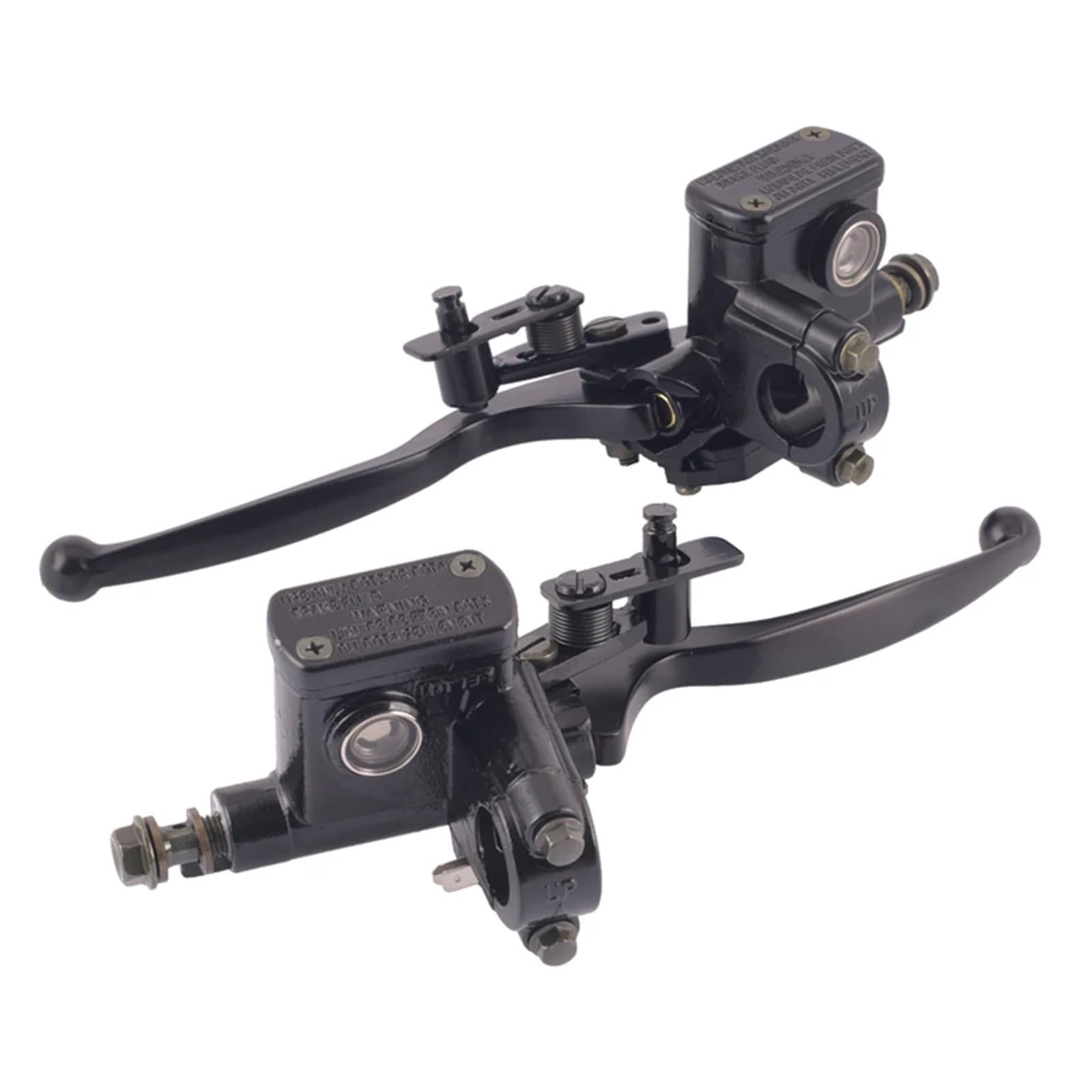 Leva frizione freno moto Pompa freno anteriore e posteriore per ATV Dirt Bike 50-250CC Cilindro idraulica per leva frizione per moto(Left)